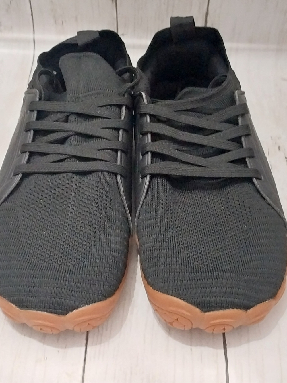 Relxfeet Barefoot Trail Running Shoes Men Size 45 Black Wide Toe Walking Sneaker